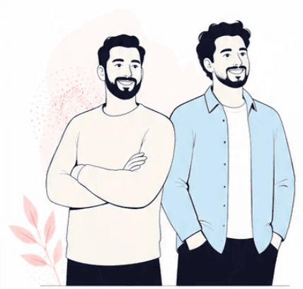 Pierre et Hussien, cofondateurs d'Helvijob