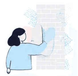 Une personne face à un mur de briques : un marché difficile à lire